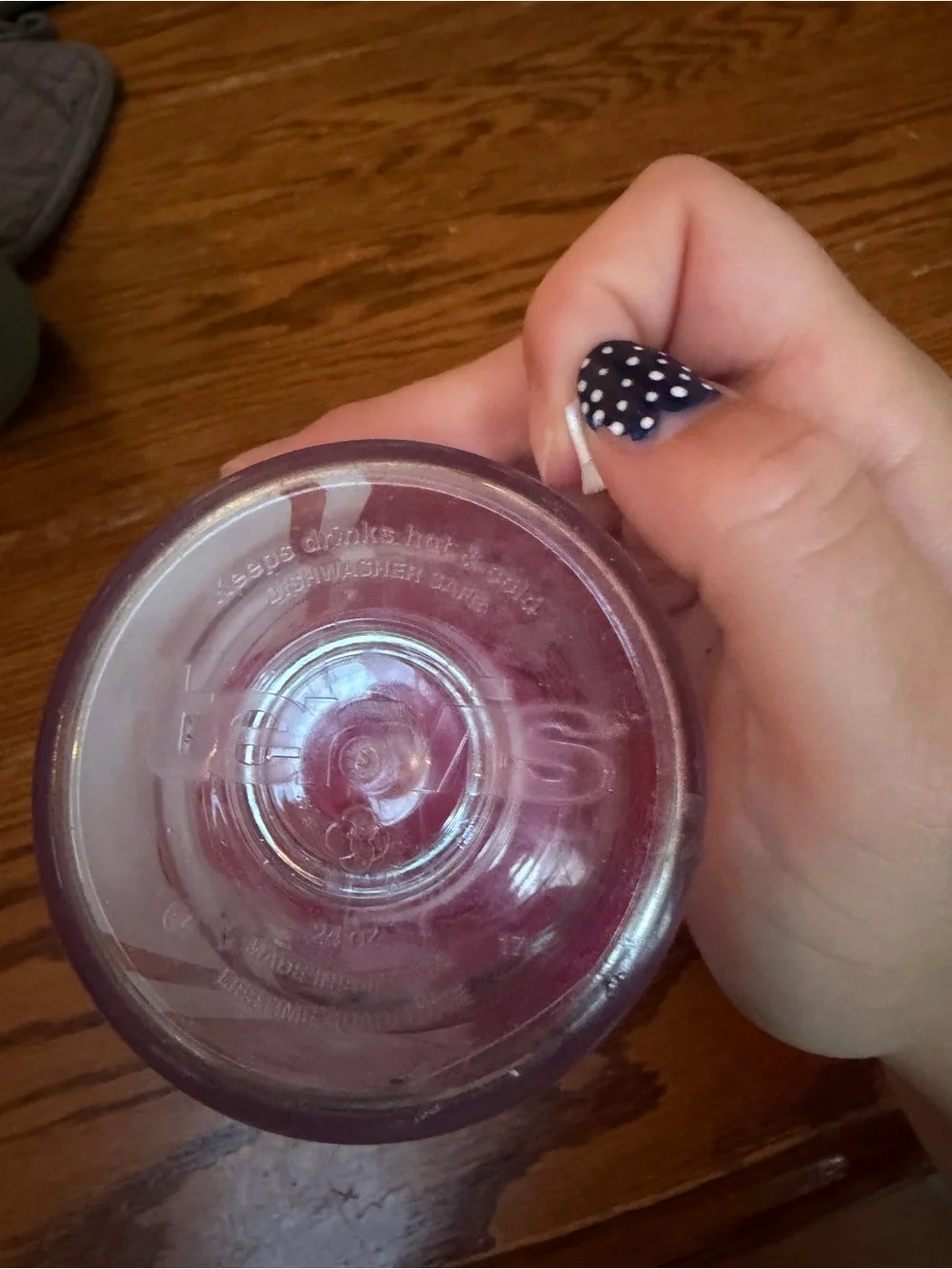 tervis Pink Lid Dunkin' Donuts Clear Tumbler with Orange and Pink Logo